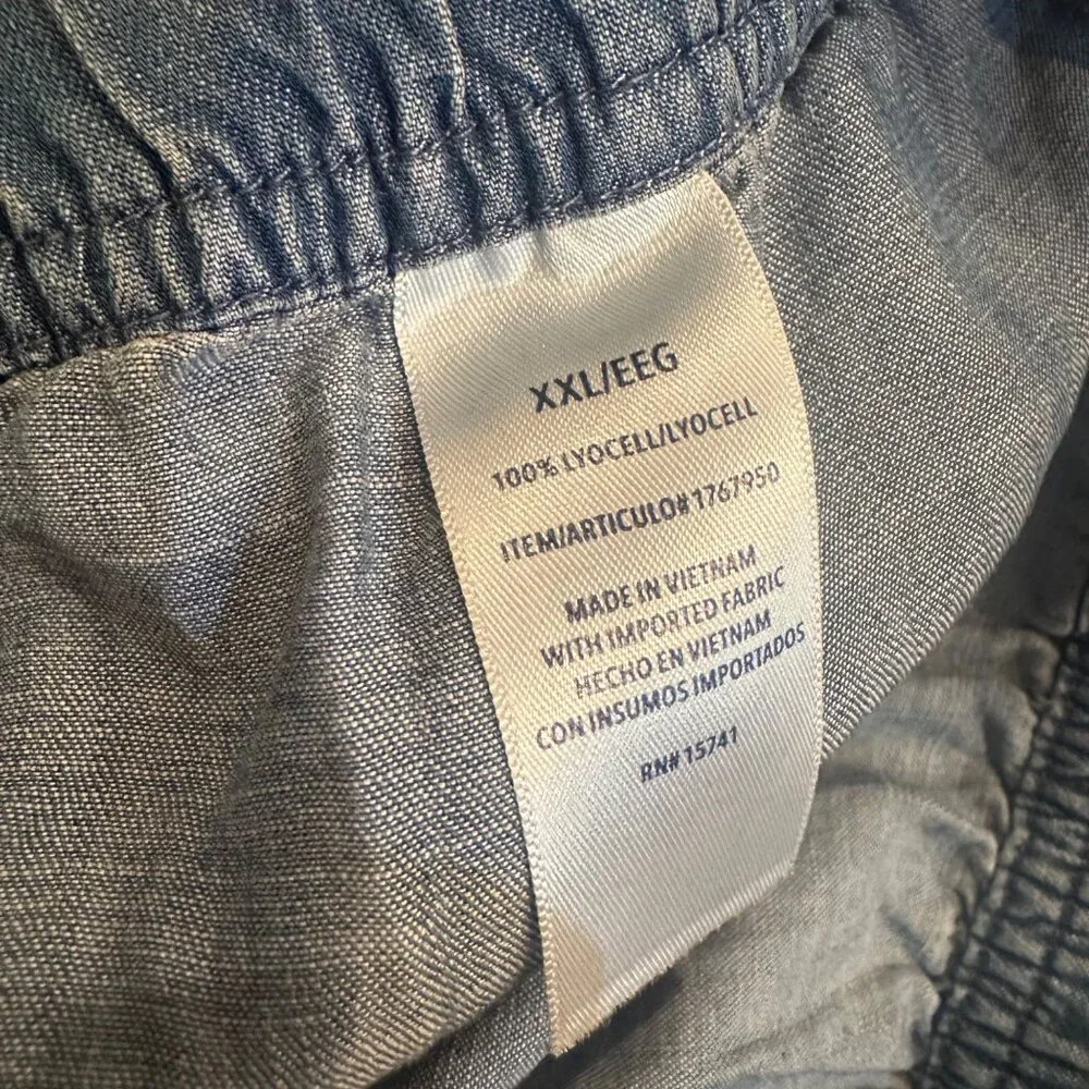 Splendid Denim Blue Wide Leg Pants - Picture 9 of 10